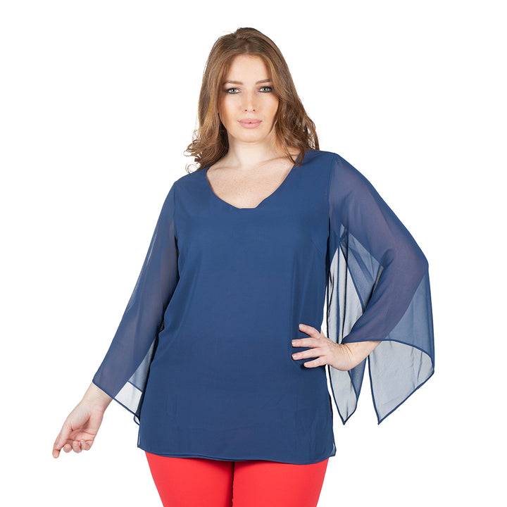 Oltre Tempo Casacca con maniche in georgette chiffon Negozio