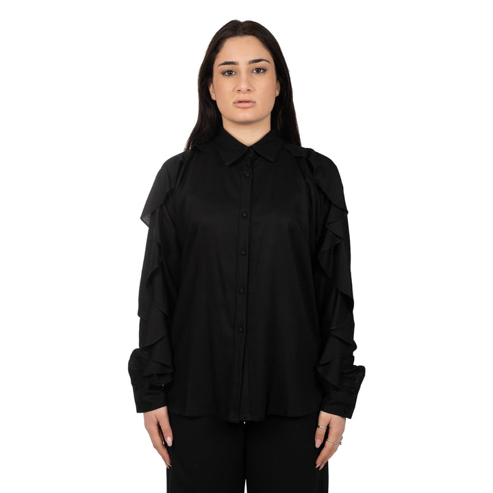 Oltre Tempo Camicia vajella con rouge sulle spalle Economico