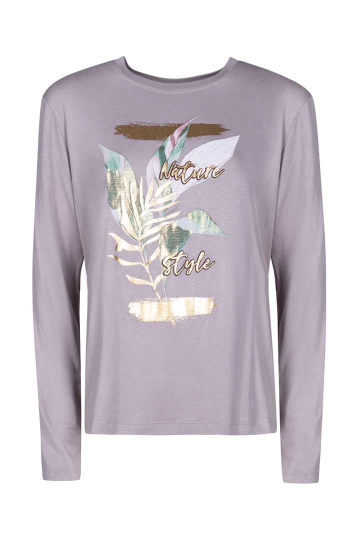 Oltre Tempo T-shirt girocollo manica lunga in viscosa Convenienza