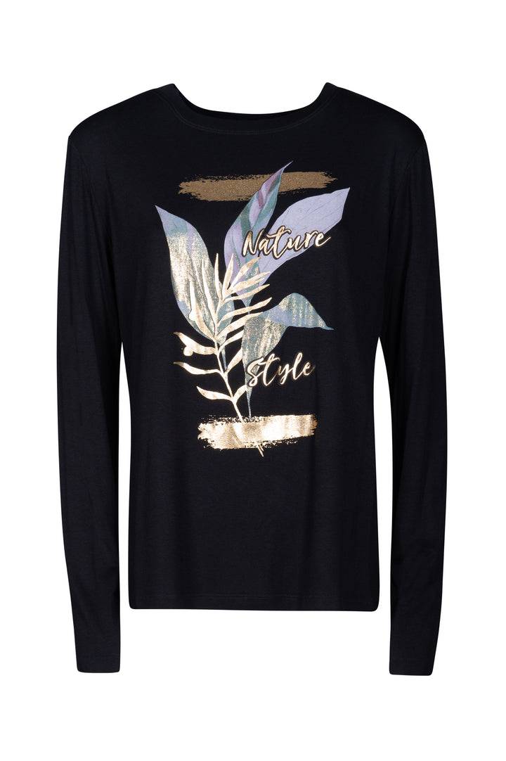 Oltre Tempo T-shirt girocollo manica lunga in viscosa Convenienza