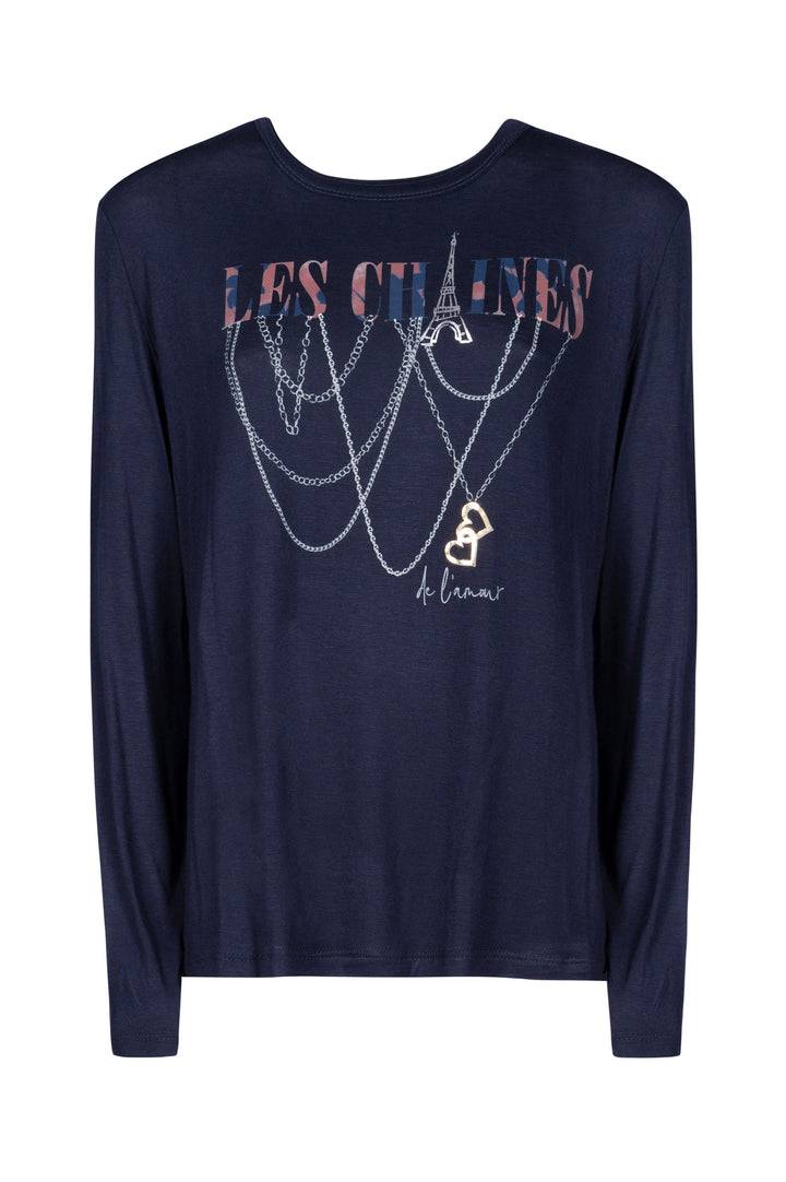 Oltre Tempo T-shirt in viscosa con stampa Presa