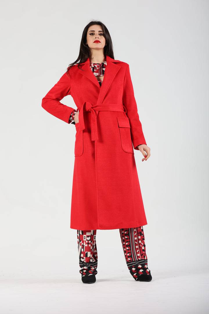 Oltre Tempo Cappotto in lana con tasche a toppa In Vendita