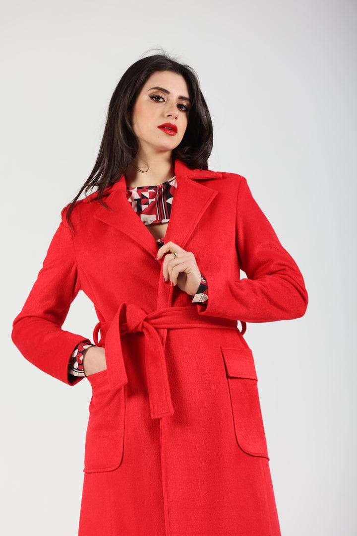 Oltre Tempo Cappotto in lana con tasche a toppa In Vendita