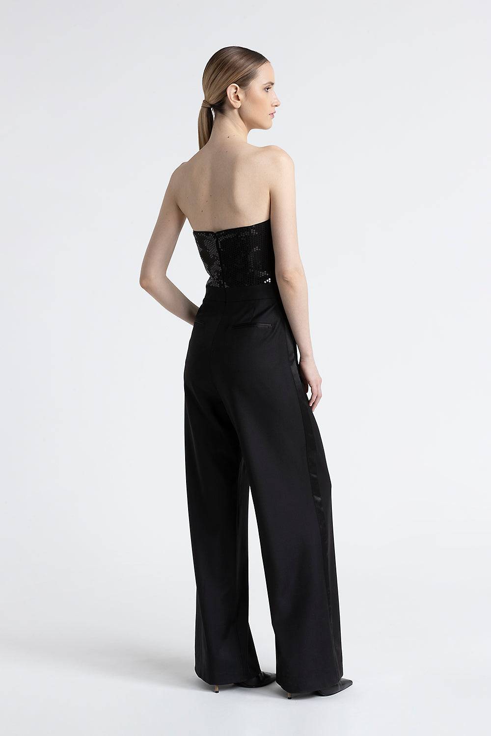 ﻿Peserico Tuta senza maniche in twill con paillettes Offerta