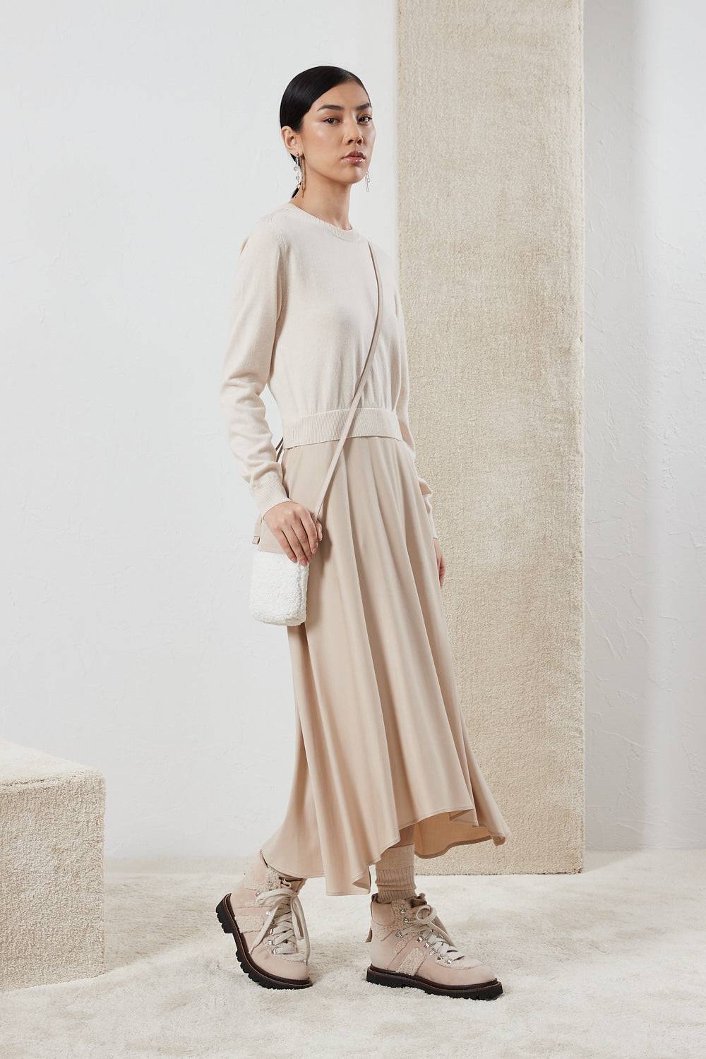 Peserico Abito in lana, seta e cashmere Saldi Di Fabbrica