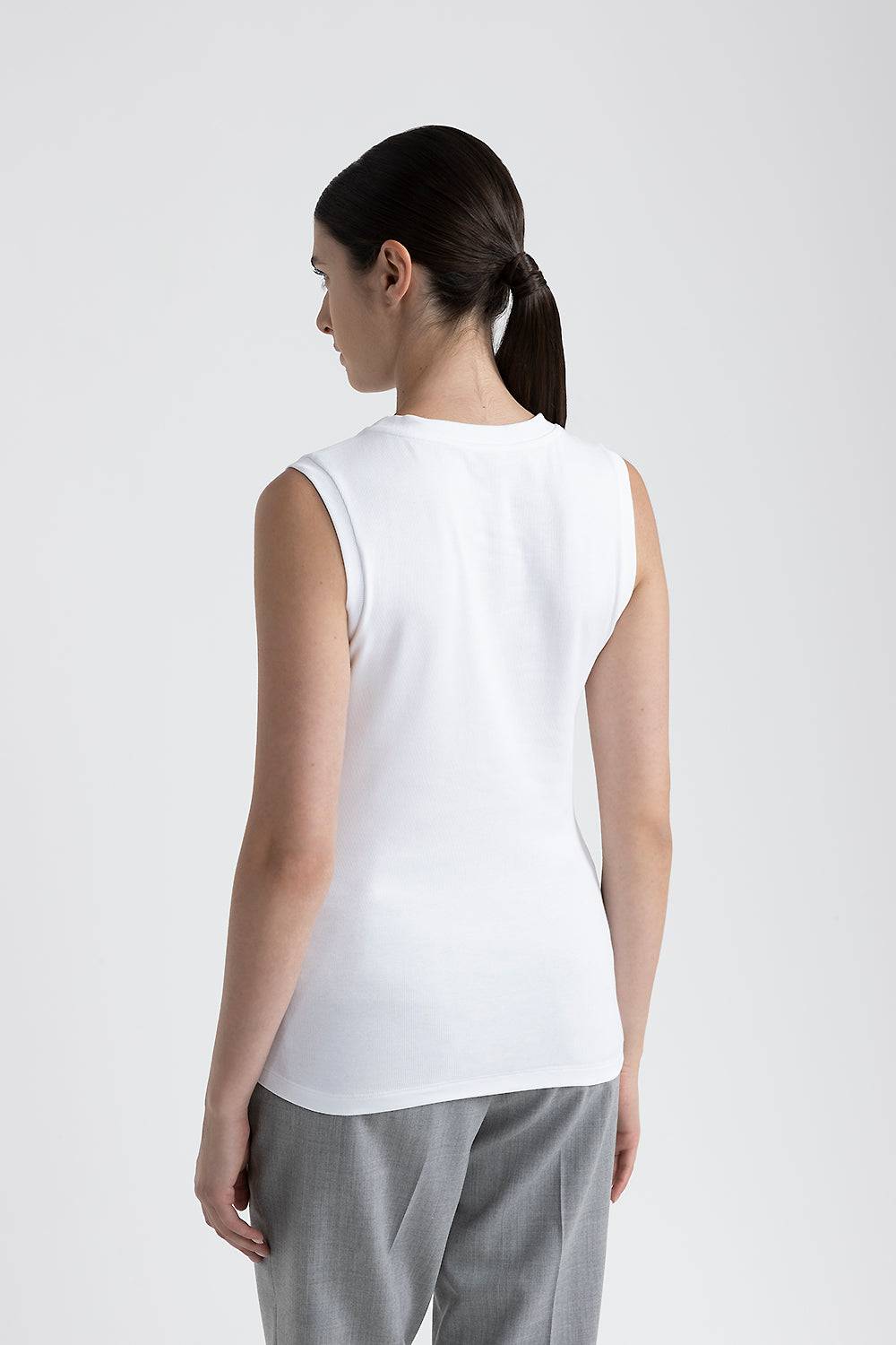 Peserico Top in jersey stretch con Punto Luce Italia