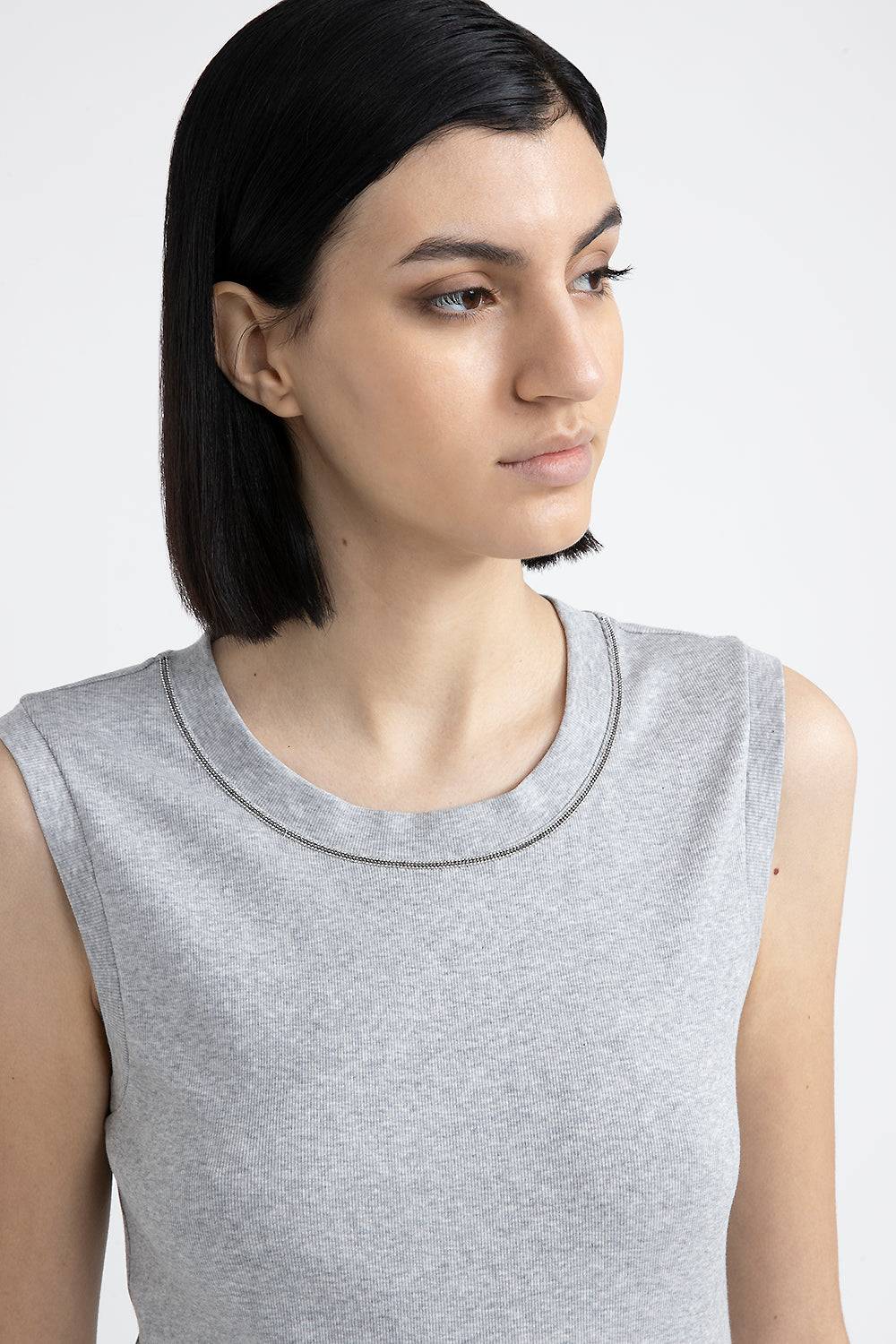 Peserico Top in jersey stretch con Punto Luce 2025