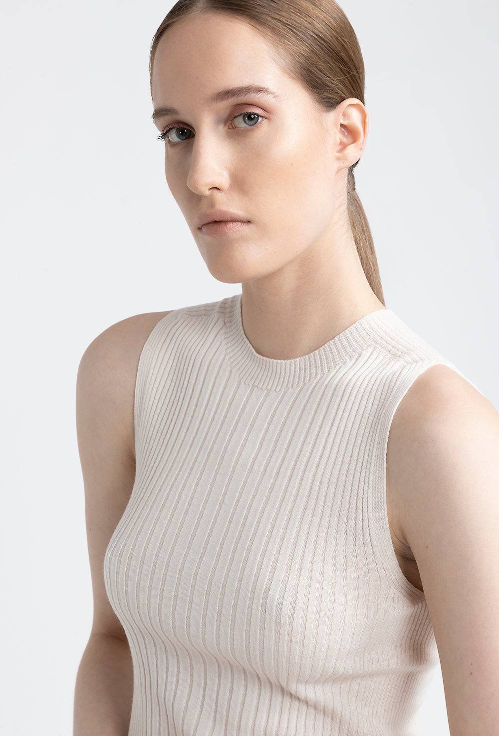 Peserico Top a costine in filato di pura lana vergine 50% di sconto con spedizione gratuita