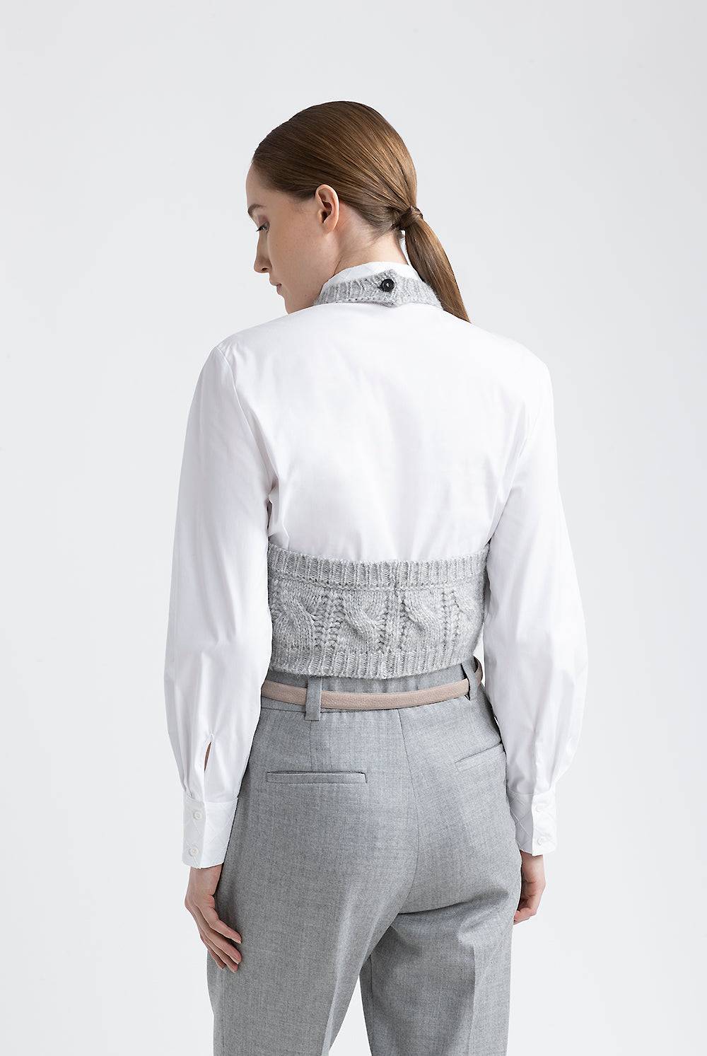 Peserico Top tricot in filato di lana, seta, cashmere e alpaca Negozi Online