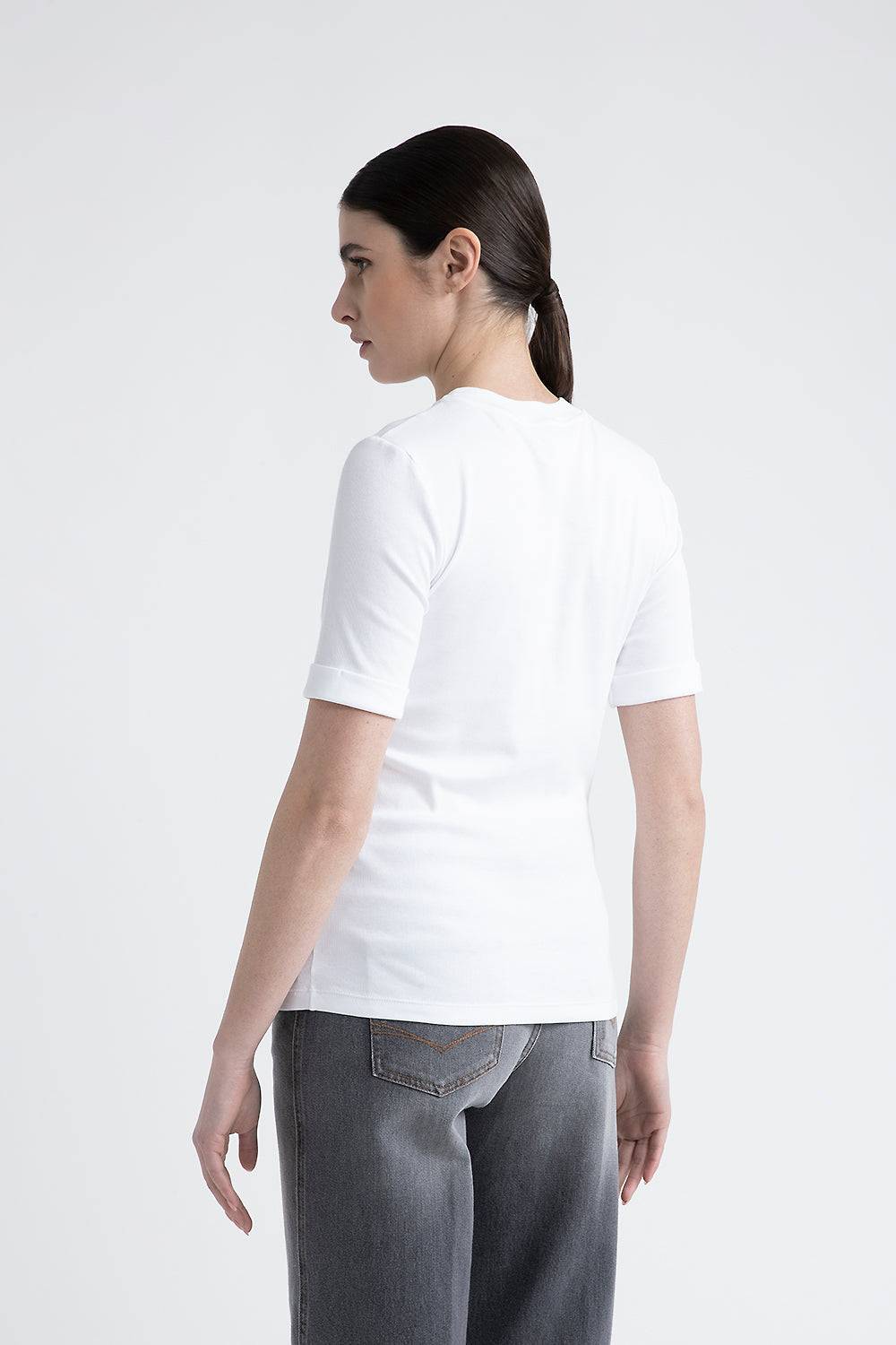Peserico T-shirt in jersey con Punto Luce Promozione Limitata
