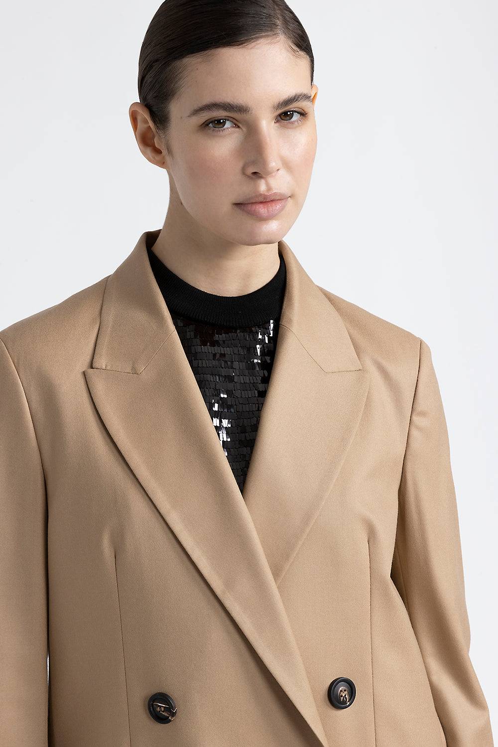Peserico Blazer doppiopetto over in lana Offerta