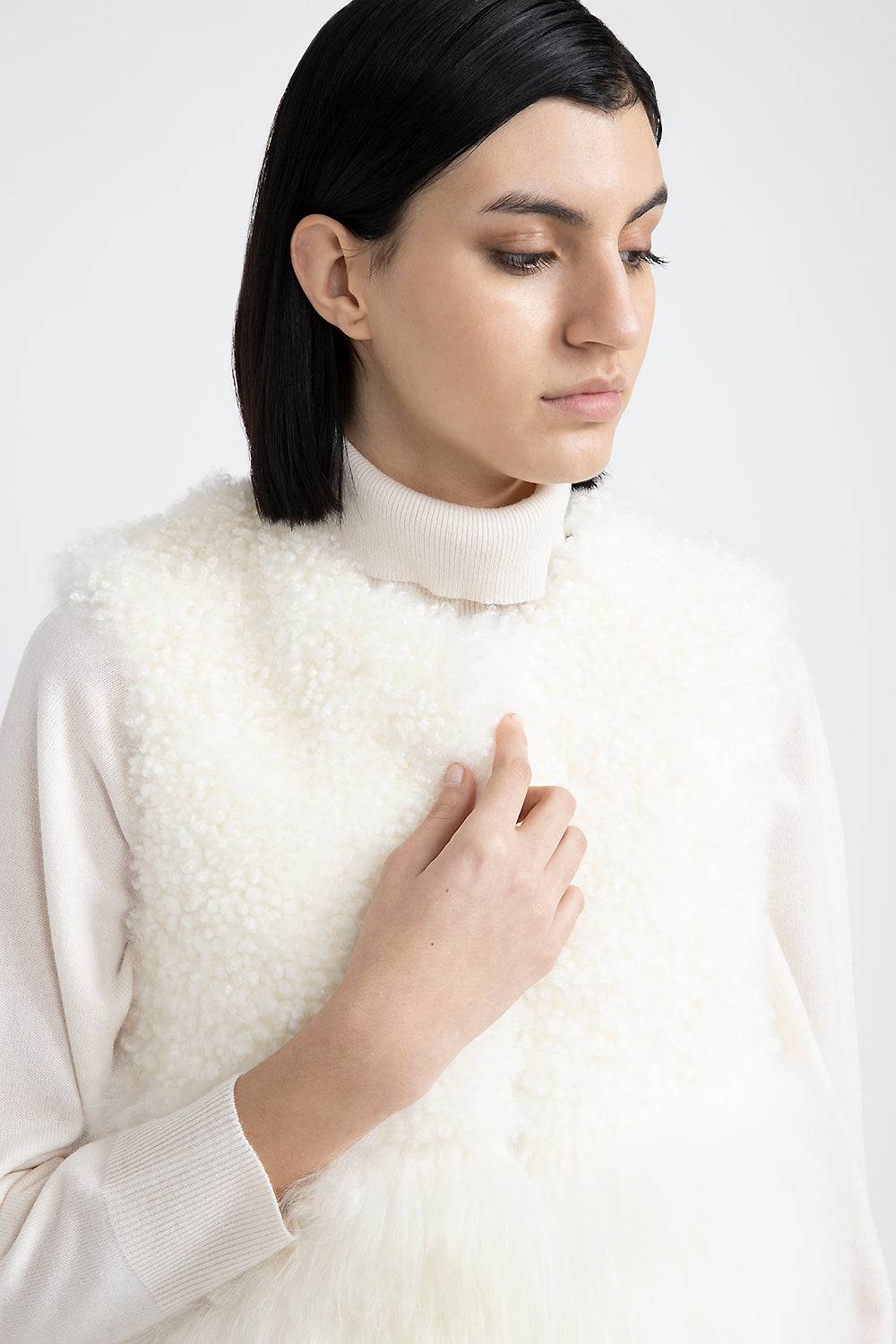 Peserico Gilet in vero pelo di capra cashmere Acquista Ora