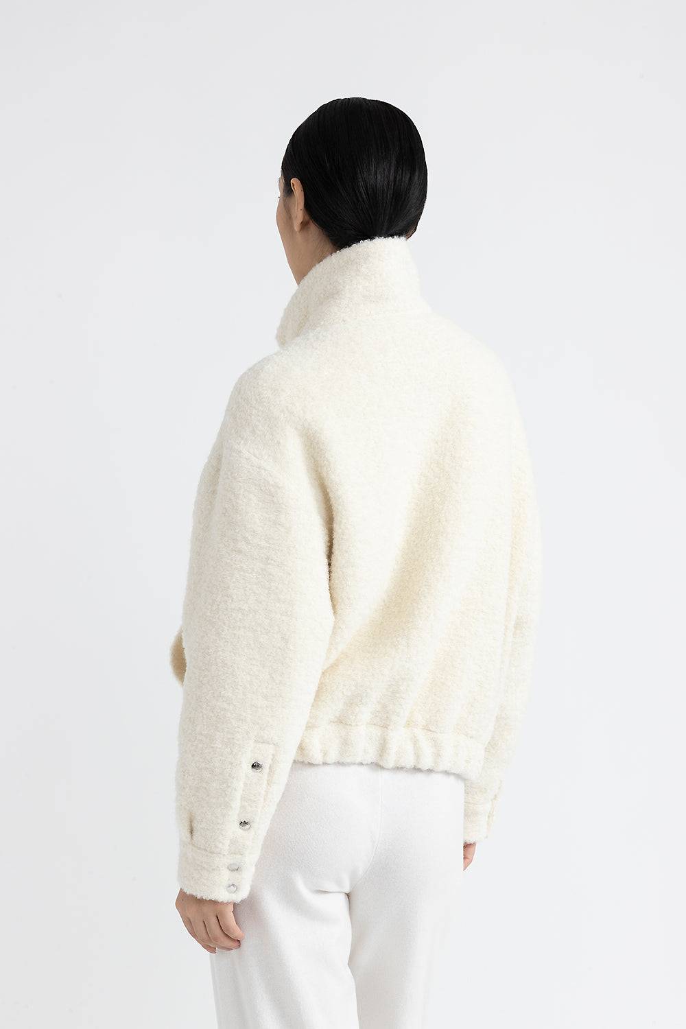 Peserico Giubbino in panno bouclè di lana e alpaca Promozione Limitata