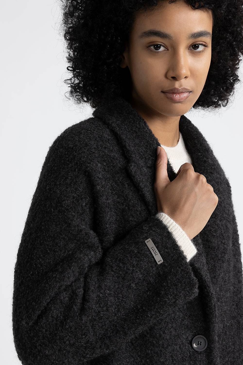 Peserico Cappotto in panno bouclè di lana e alpaca Shopping Online