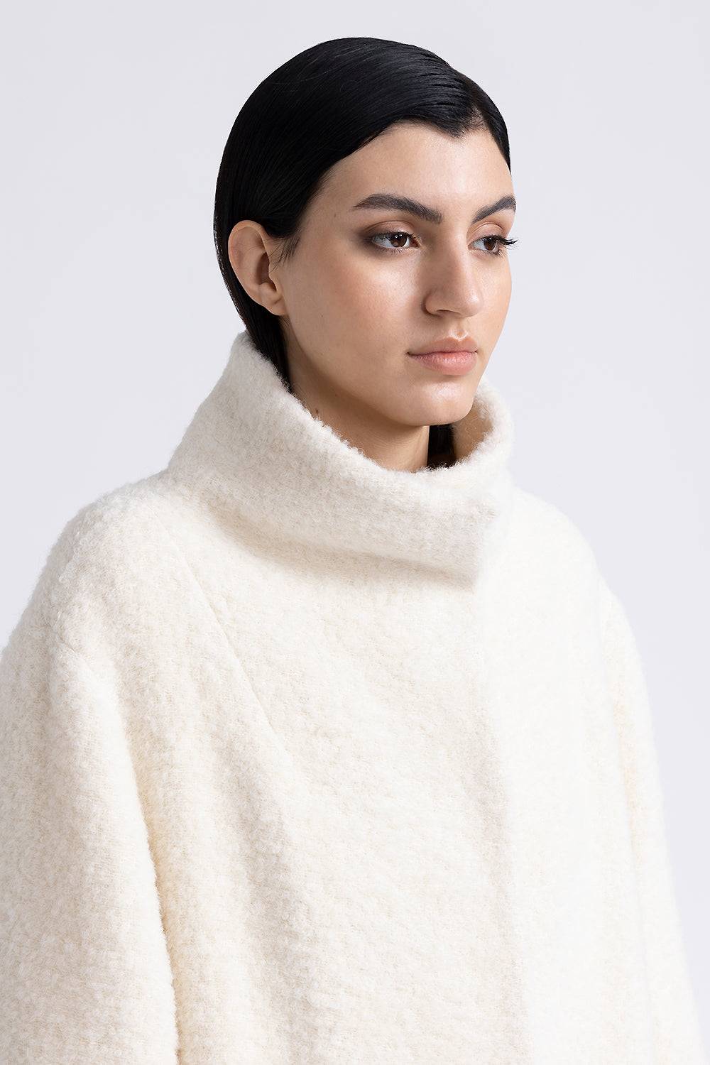 Peserico Cappotto in panno bouclè in lana e alpaca Prezzo Ridotto