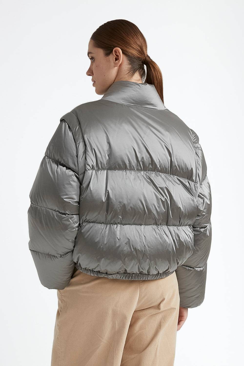 Peserico Piumino in twill di nylon cangiante water repellent Convenienza