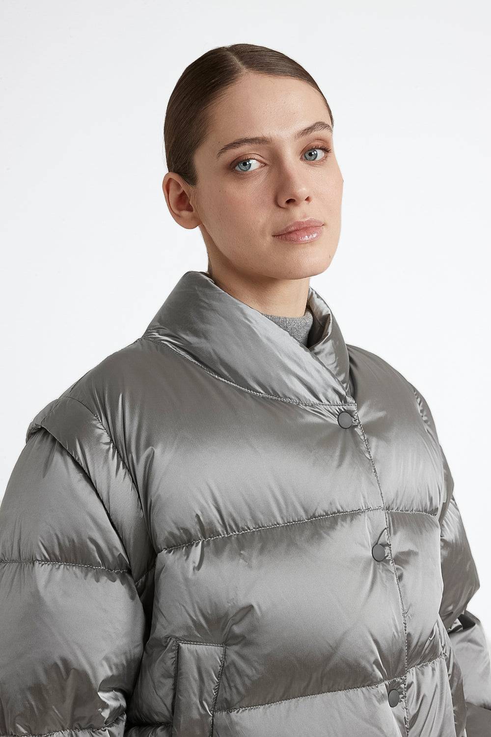 Peserico Piumino in twill di nylon cangiante water repellent Convenienza