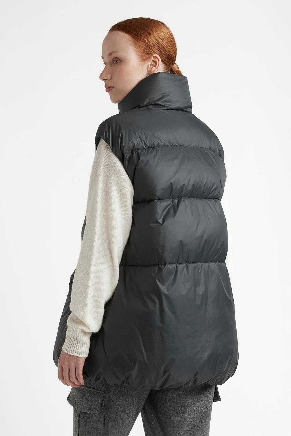 Peserico Gilet a palloncino in piuma d'oca e nylon ultraleggero Presa