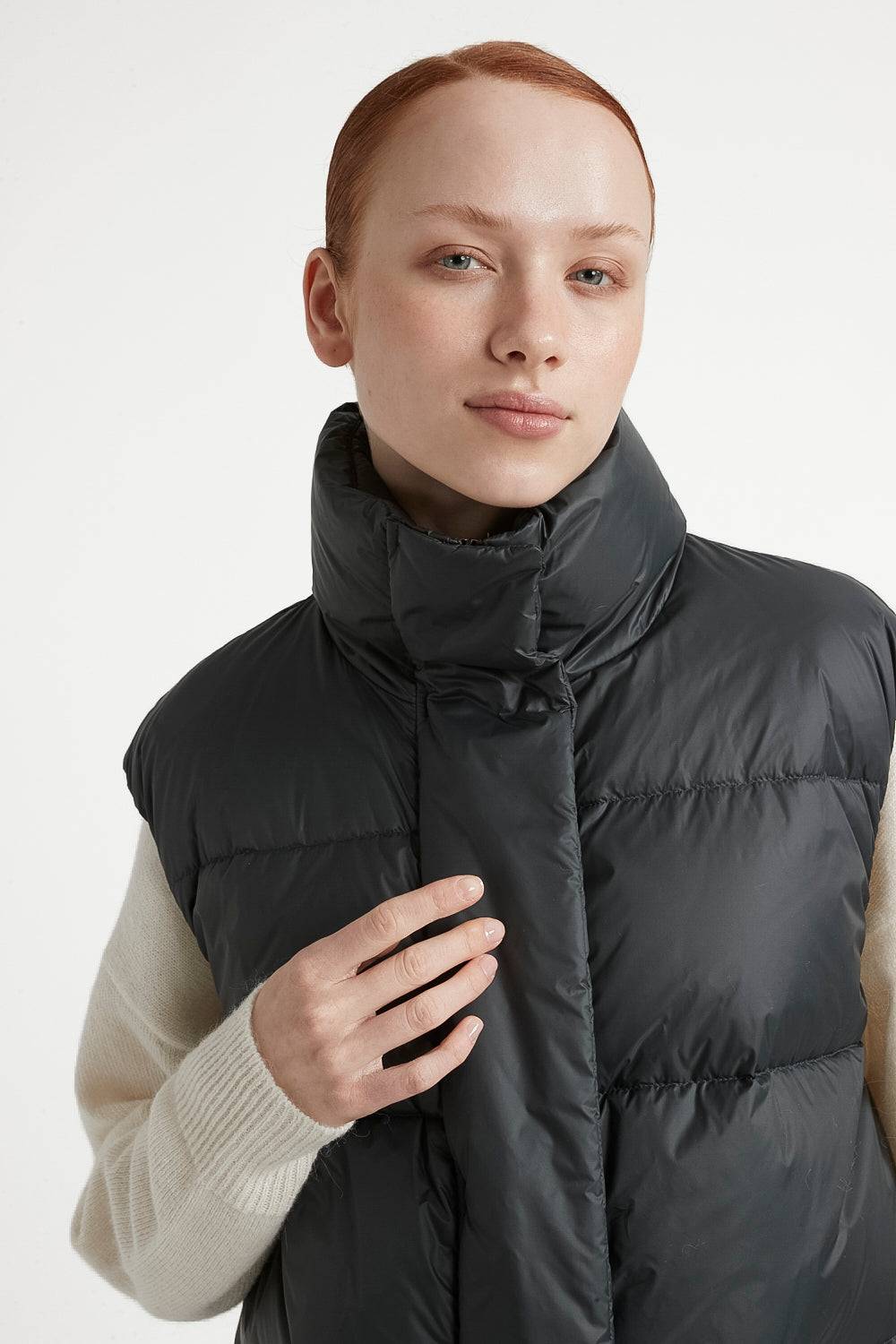 Peserico Gilet a palloncino in piuma d'oca e nylon ultraleggero Presa