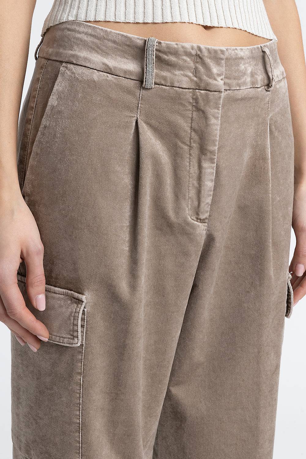 Peserico Pantalone cargo carrot in velluto a coste I Più Venduti