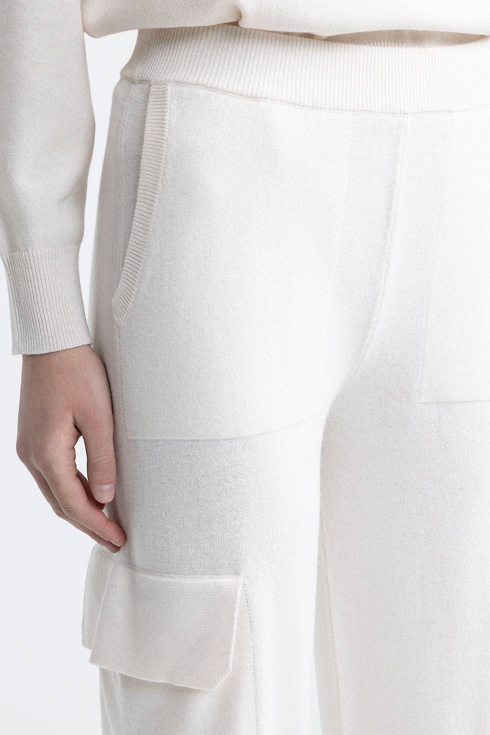 Peserico Pantalone baggy cargo in lana, seta e cashmere Nuova