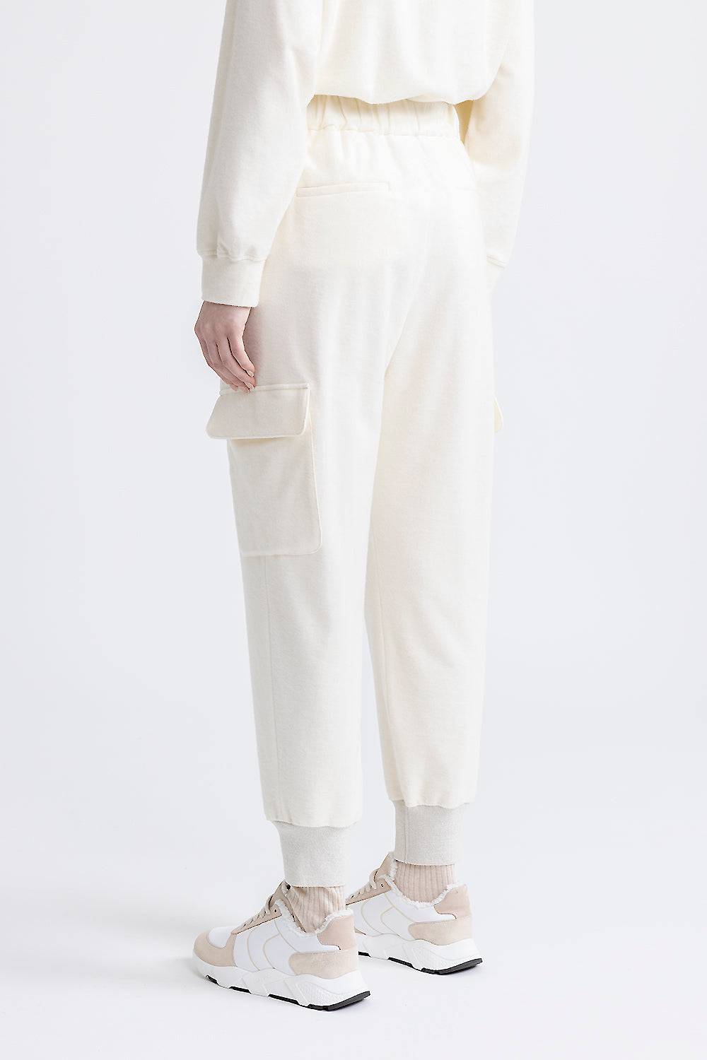 Peserico Pantalone jogger cargo in jersey di cotone Moda