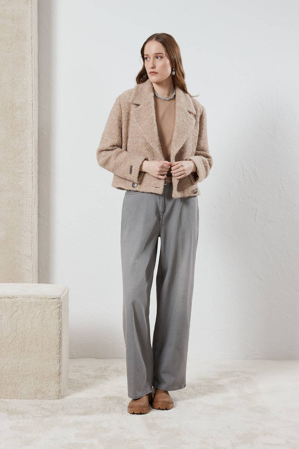 Peserico Pantalone baggy over in denim Offerta temporanea