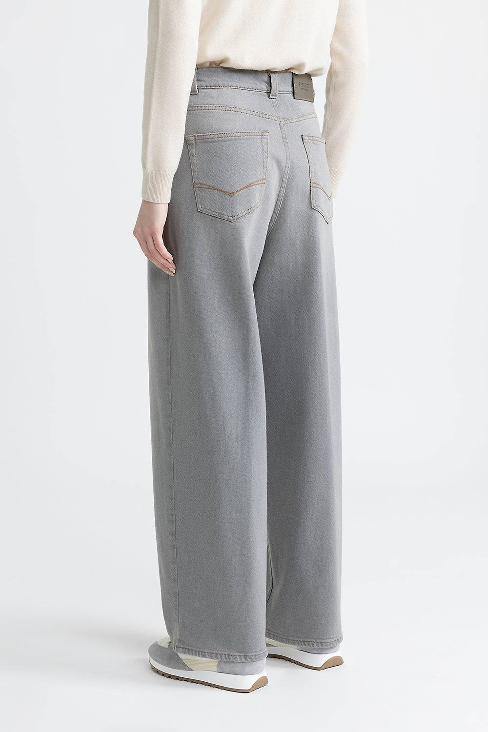 Peserico Pantalone baggy over in denim Offerta temporanea