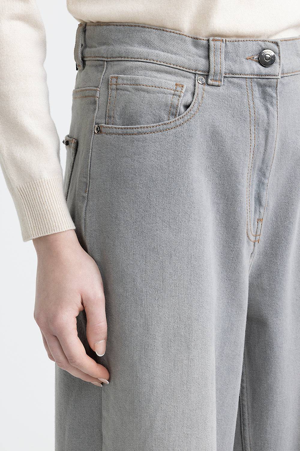 Peserico Pantalone baggy over in denim Offerta temporanea