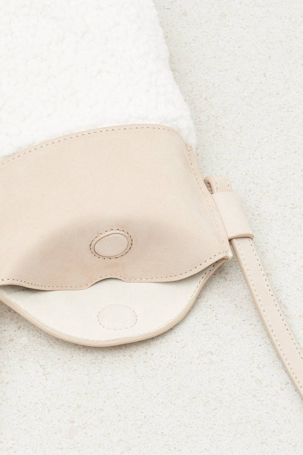 Peserico Borsa portacellulare in eco-pelliccia e vera pelle Novità