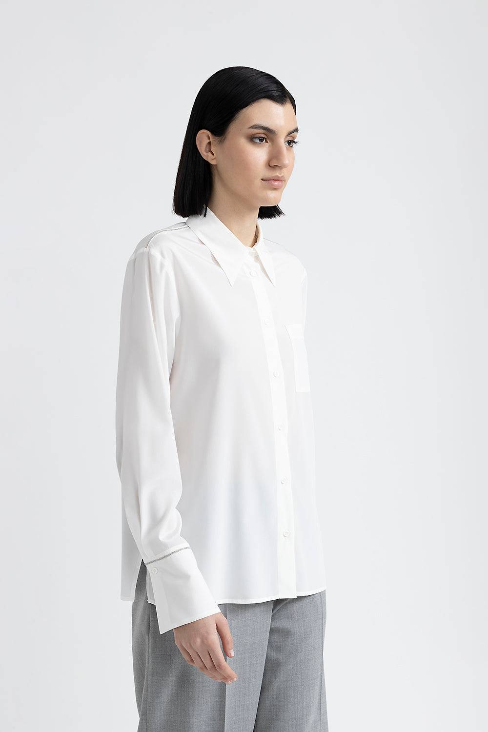 Peserico Camicia in seta con Punto Luce