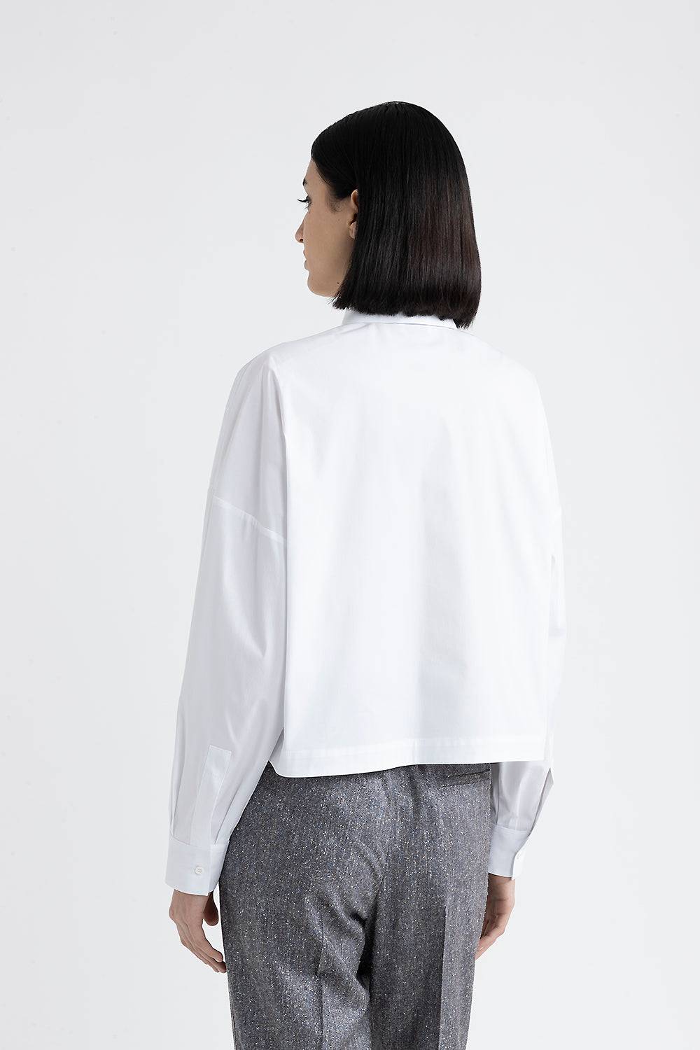 Peserico Camicia crop con paillettes Saldi