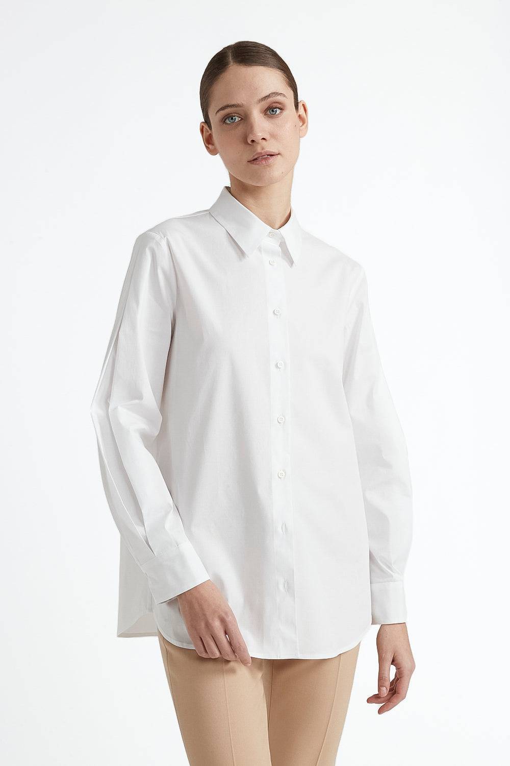 Peserico Camicia ampia in popeline di cotone