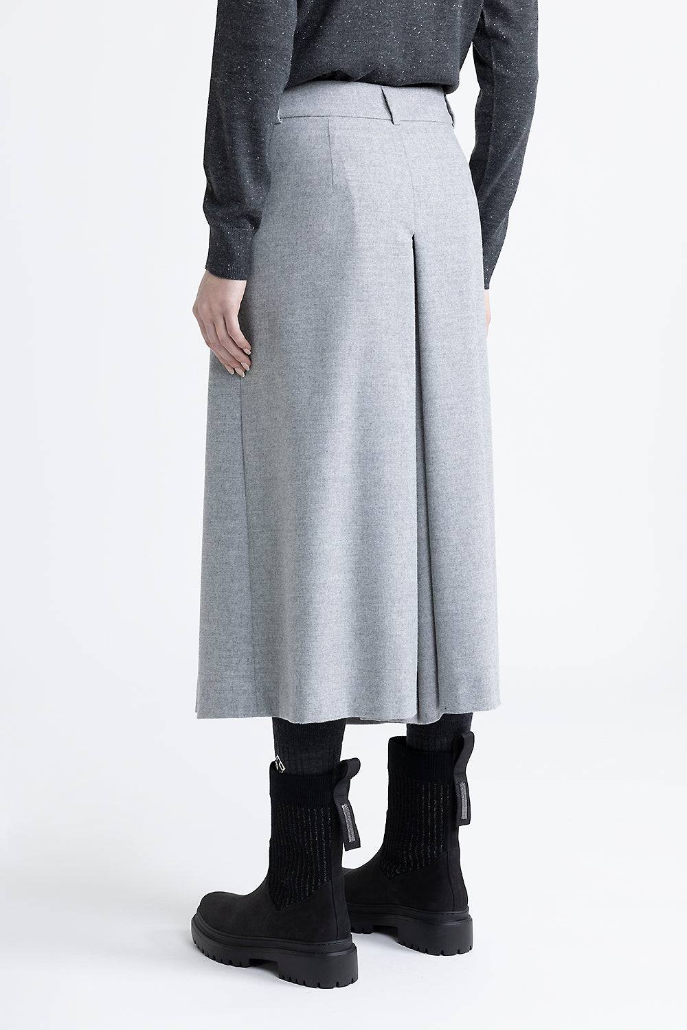 Peserico Gonna pantalone in flanella leggera e lana viscosa Spedizione Gratuita