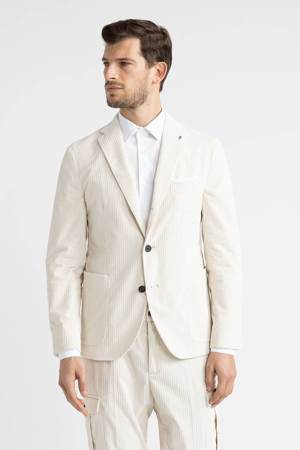 Peserico Blazer monopetto in velluto a costa francese Saldi