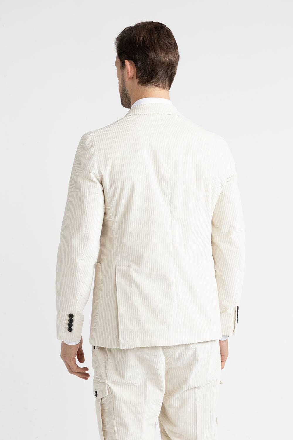 Peserico Blazer monopetto in velluto a costa francese Saldi
