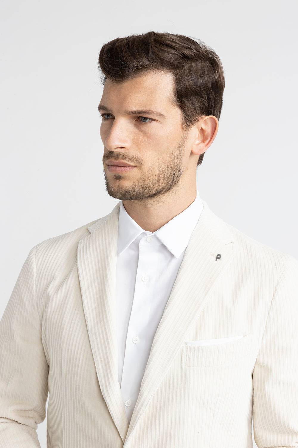 Peserico Blazer monopetto in velluto a costa francese Saldi