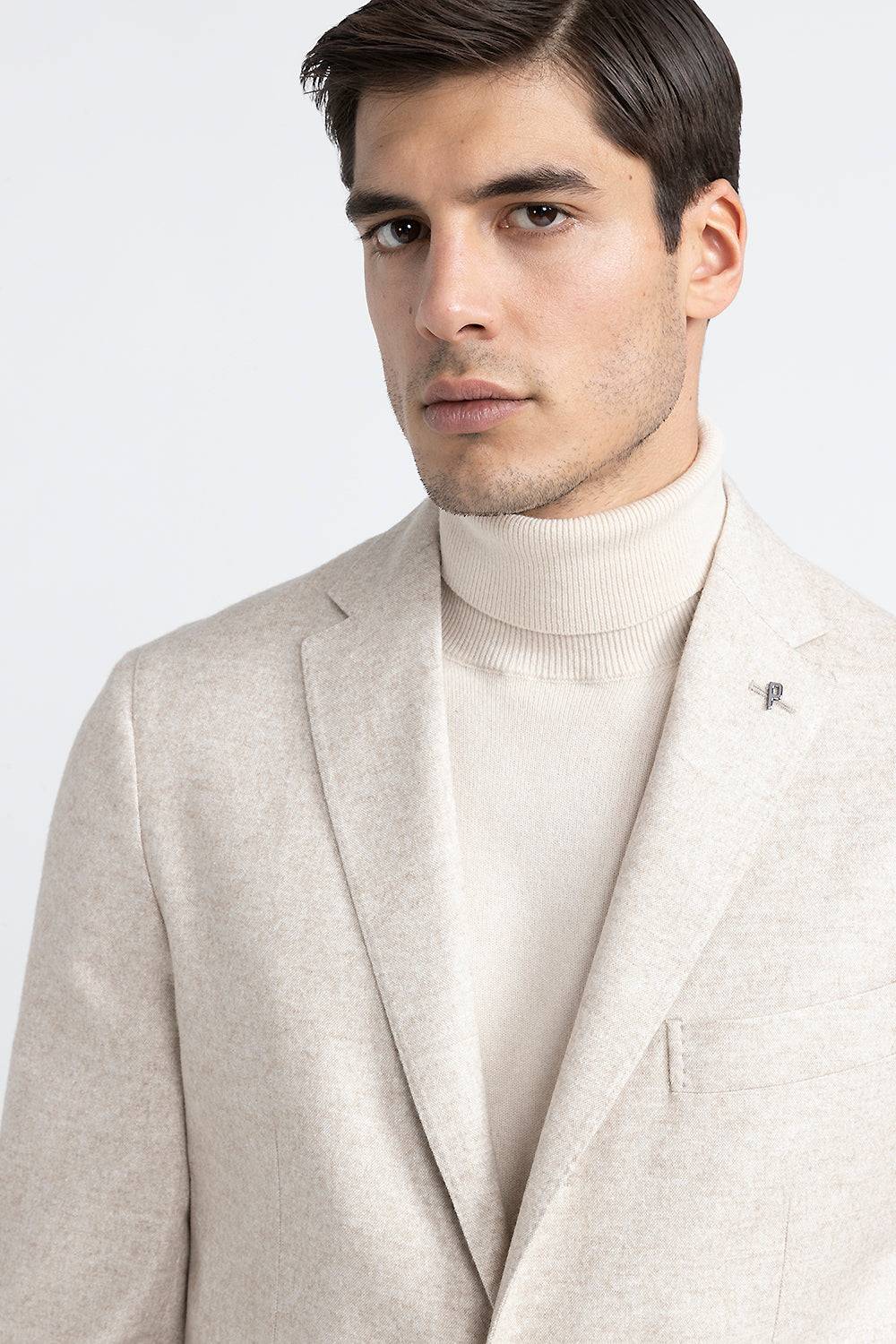 Peserico Blazer monopetto in tweed di lana, seta e cashmere Vendita Economica
