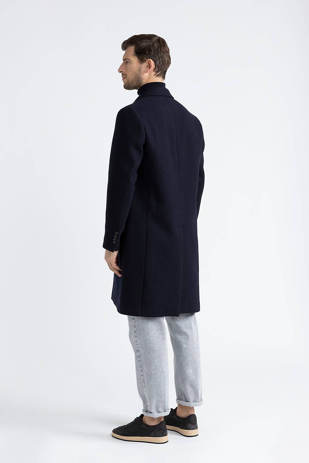 Peserico Cappotto monopetto in pura lana Vendite Flash