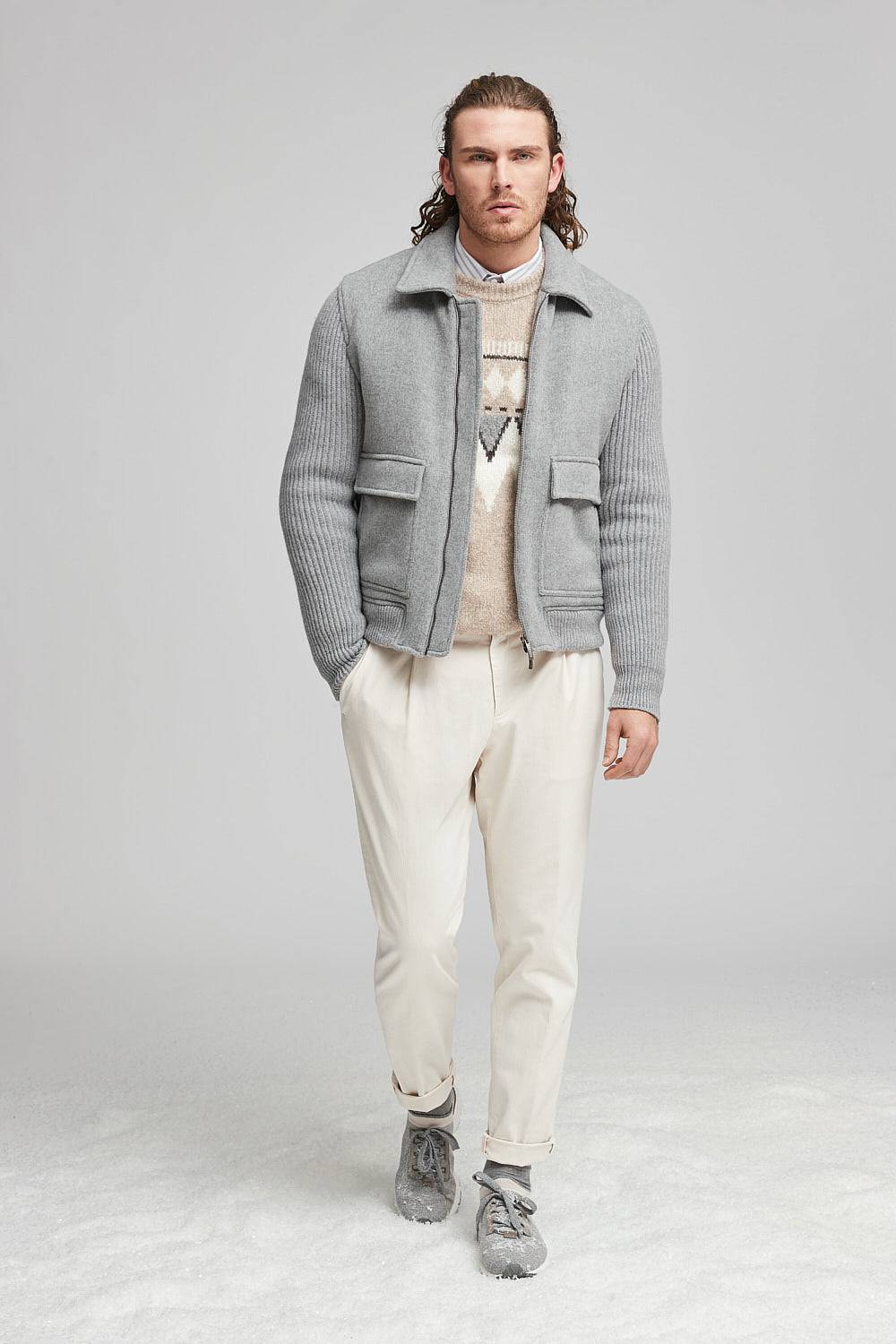 Peserico Giubbino in panno double di lana cashmere 2025