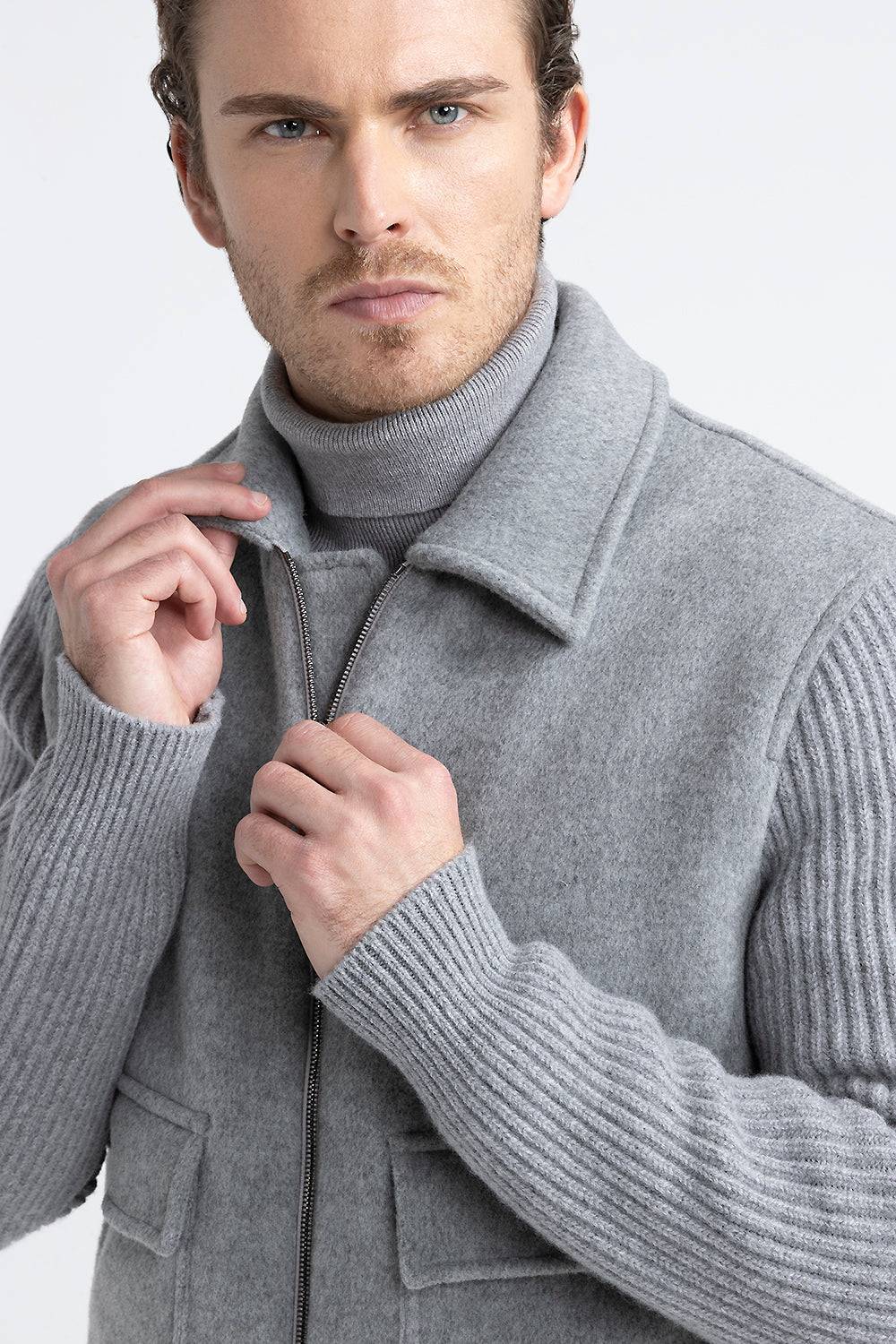 Peserico Giubbino in panno double di lana cashmere 2025
