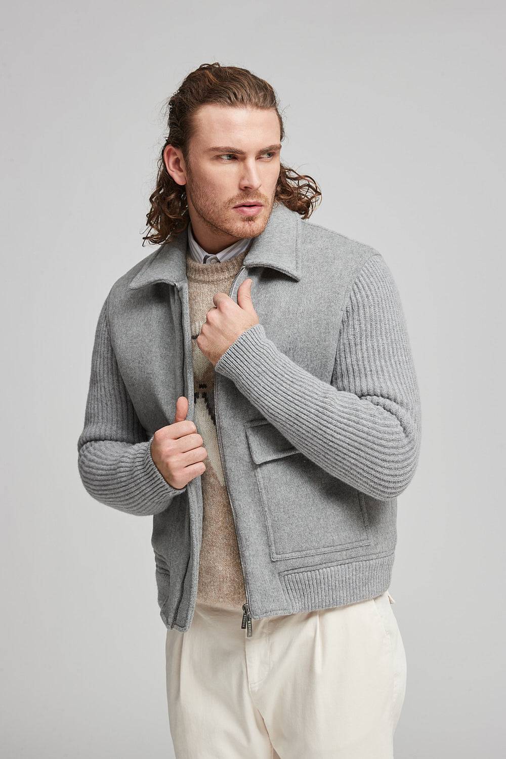 Peserico Giubbino in panno double di lana cashmere 2025