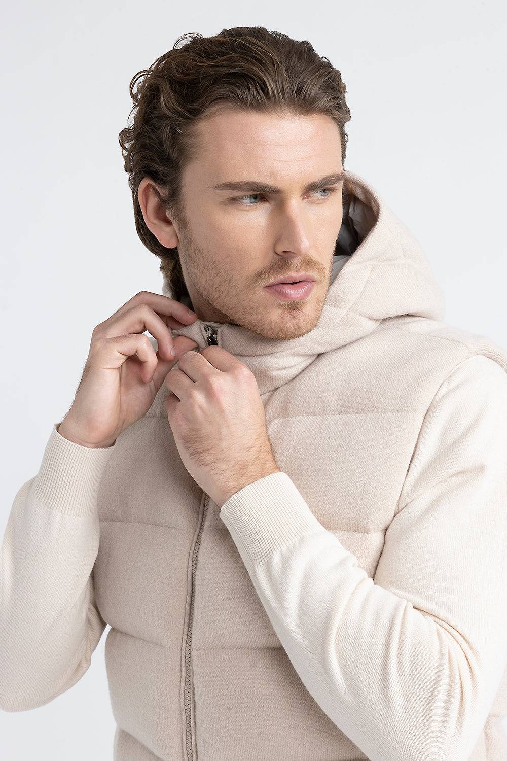 Peserico Gilet in piuma d'oca in lana e cashmere Pezzi Unici