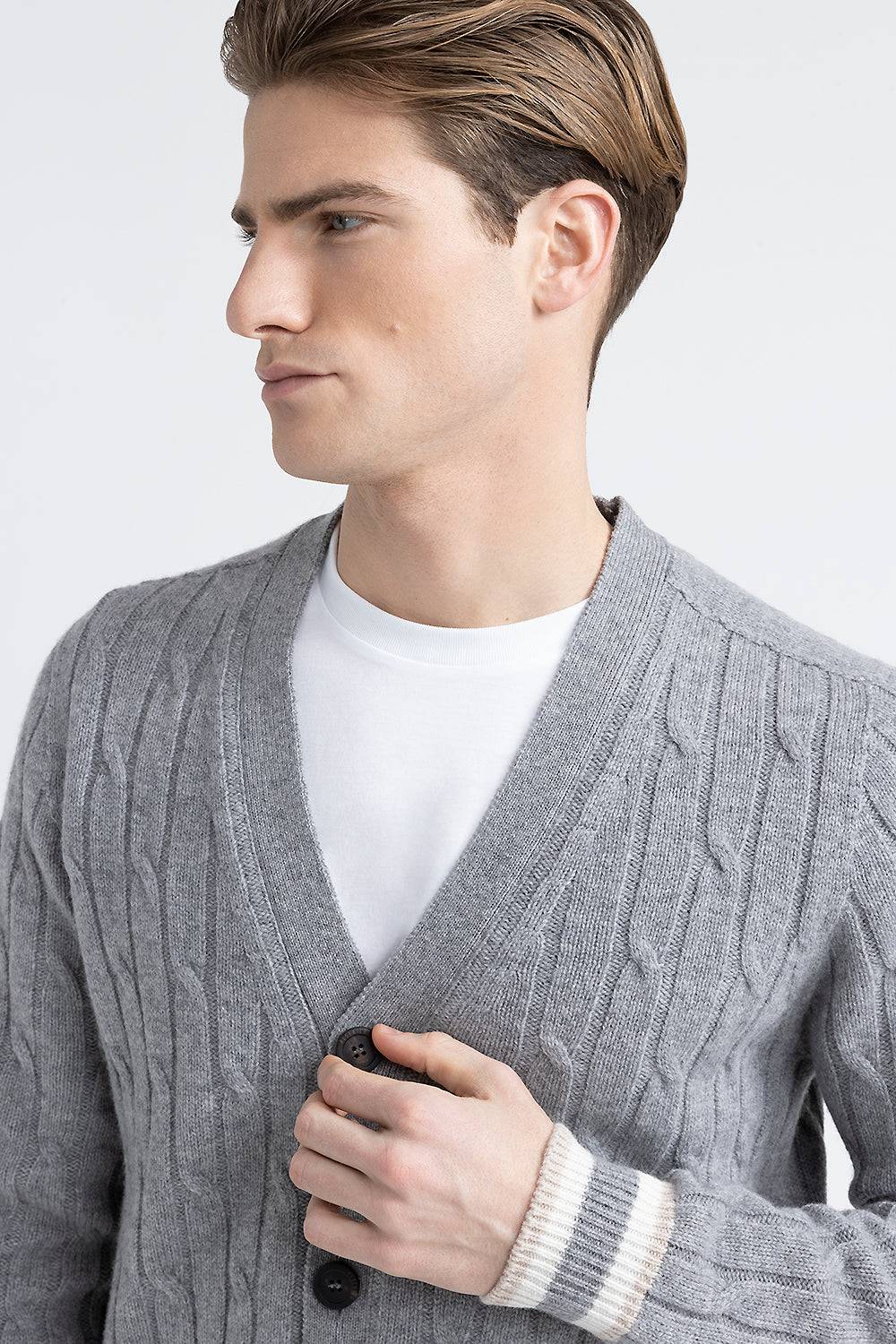 Peserico Cardigan in lana merinos extrafine e cashmere Consegna Veloce