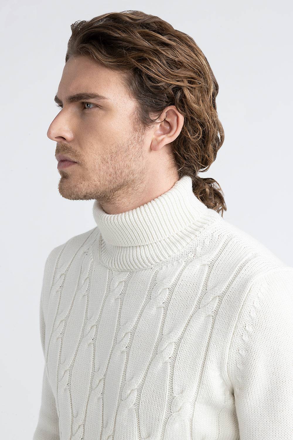 Peserico Maglia collo alto in pura lana merinos extrafine Affare Del Giorno