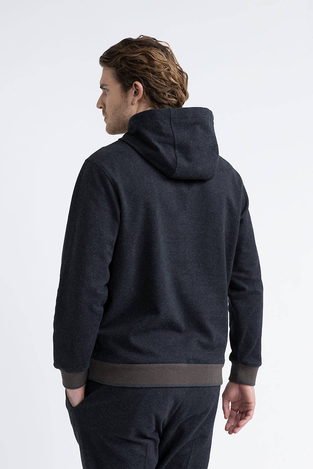 Peserico Felpa in misto cotone con dettagli tricot Hotsell