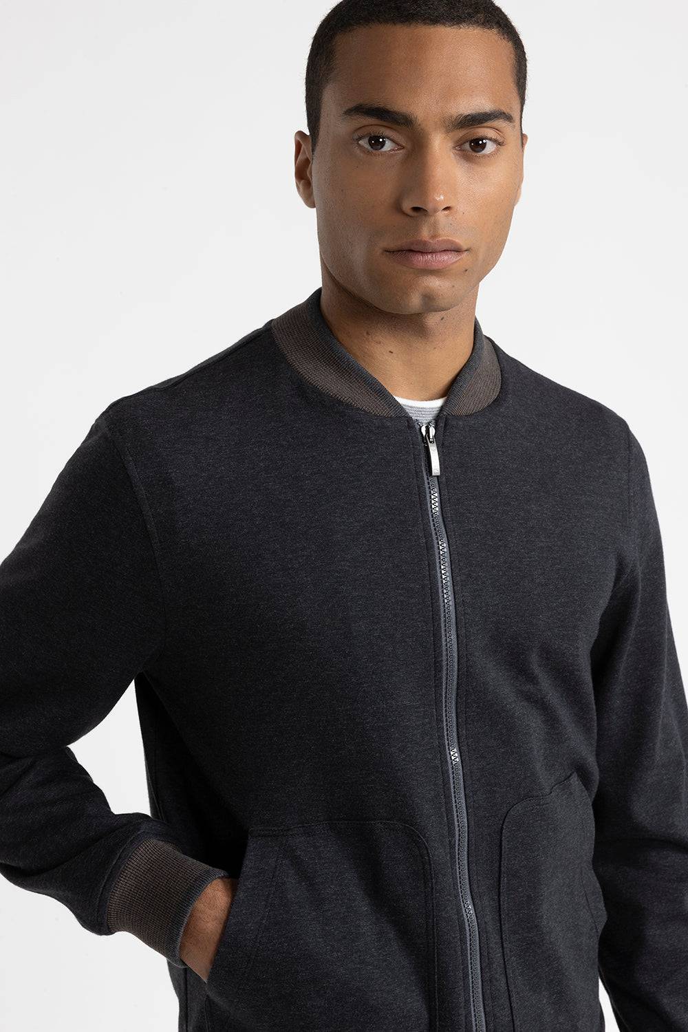 Peserico Felpa bomber in misto cotone Vendite Flash