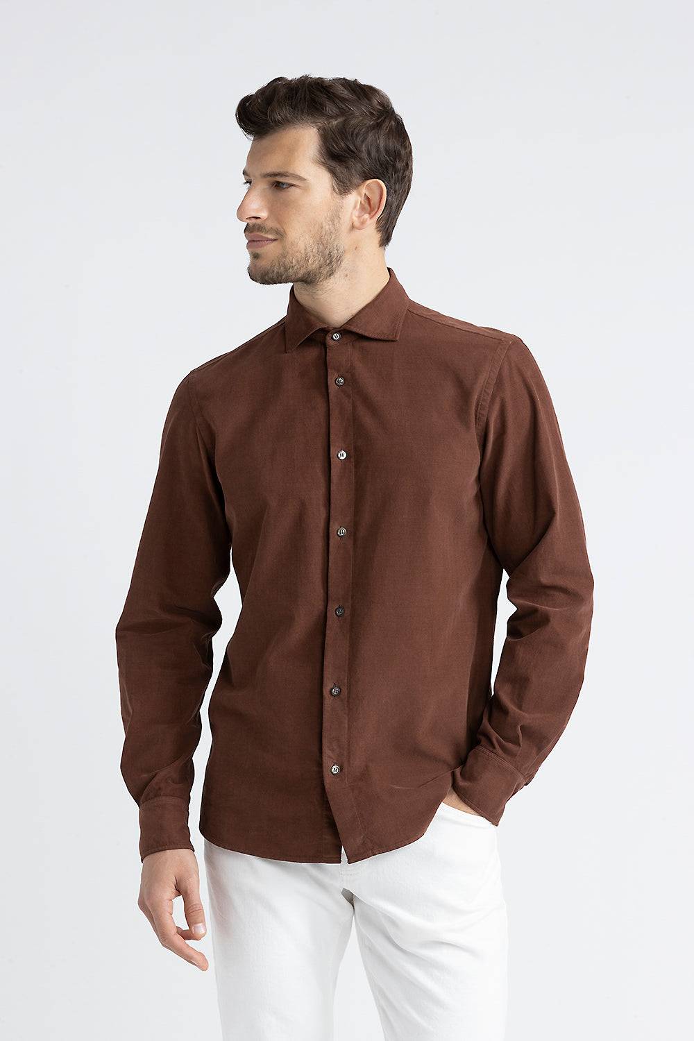 Peserico Camicia in velluto di cotone