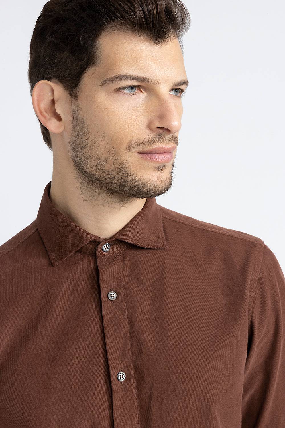 Peserico Camicia in velluto di cotone Consegna Veloce