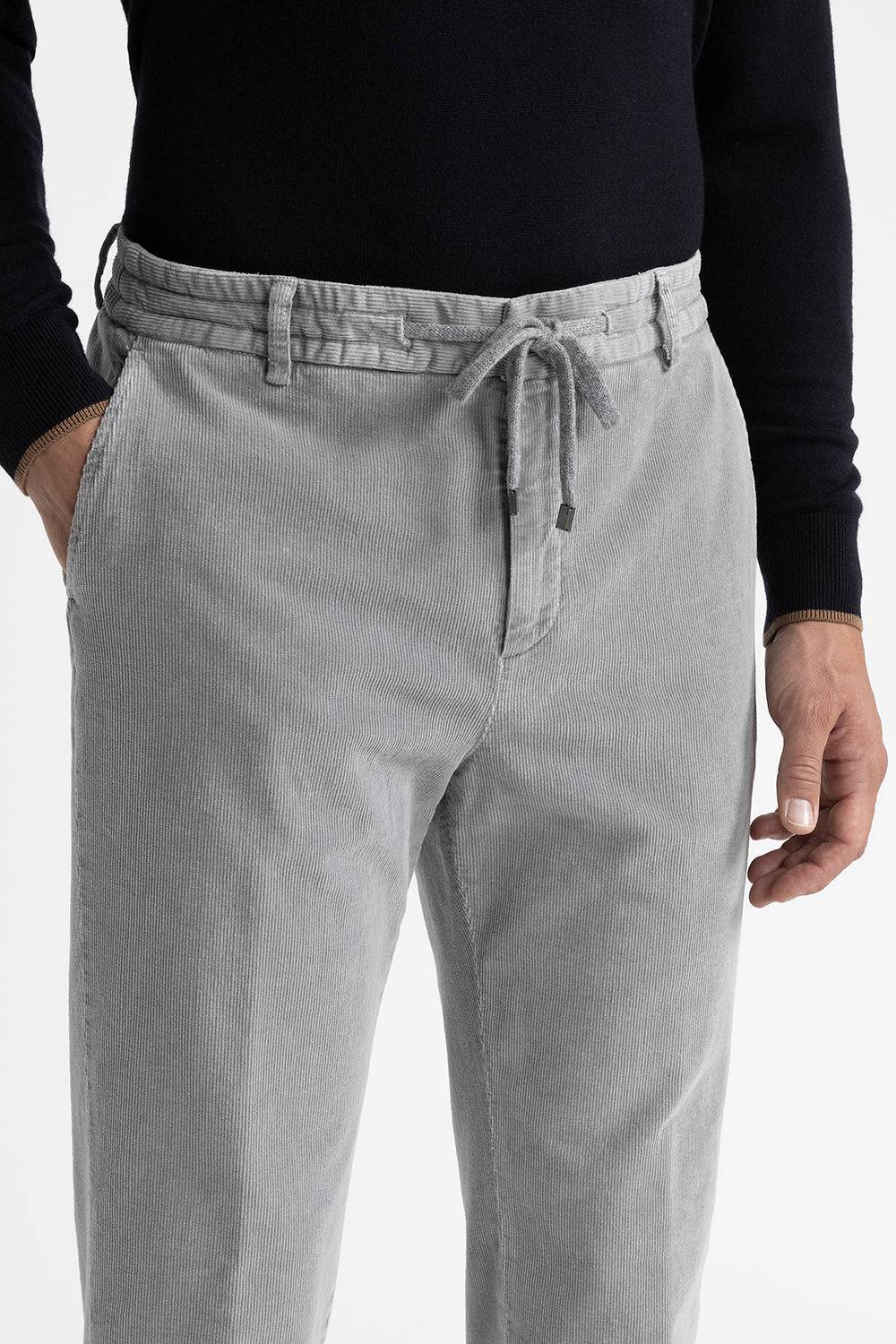 Peserico Pantalone jogger in velluto di cotone Sconto